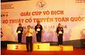 Các võ sỹ TP HCM giành giải nhất toàn đoàn Cúp vô địch võ thuật cổ truyền toàn quốc 2014