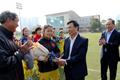 Bộ trưởng Bộ VHTTDL, Chủ tịch UBOVN Nguyễn Ngọc Thiện gặp mặt đội tuyển  bóng đá nữ  trước giải vòng loại Olympic 2020